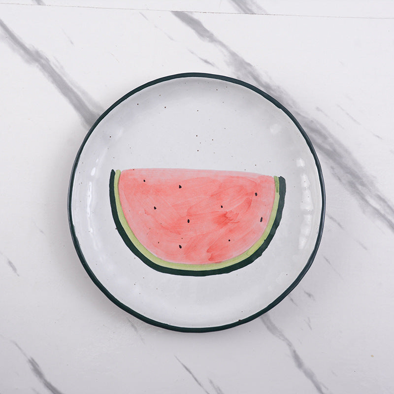 Handmade ceramics WATERMELON tableware 4 sets