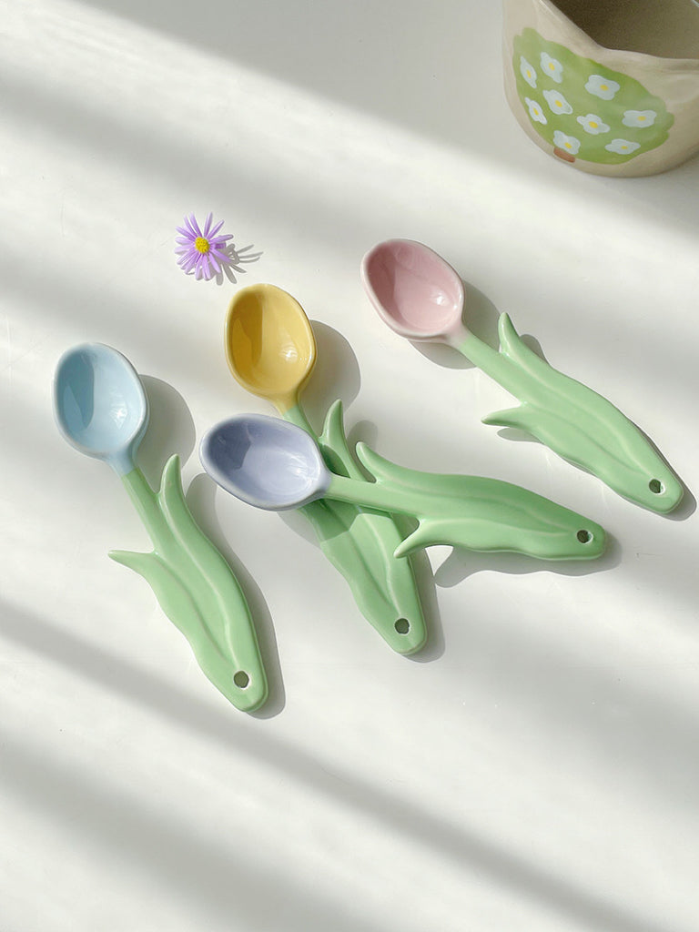 Handmade ceramics TULIP spoon