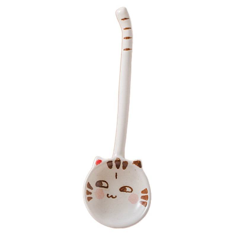 Handmade ceramics CAT spoon