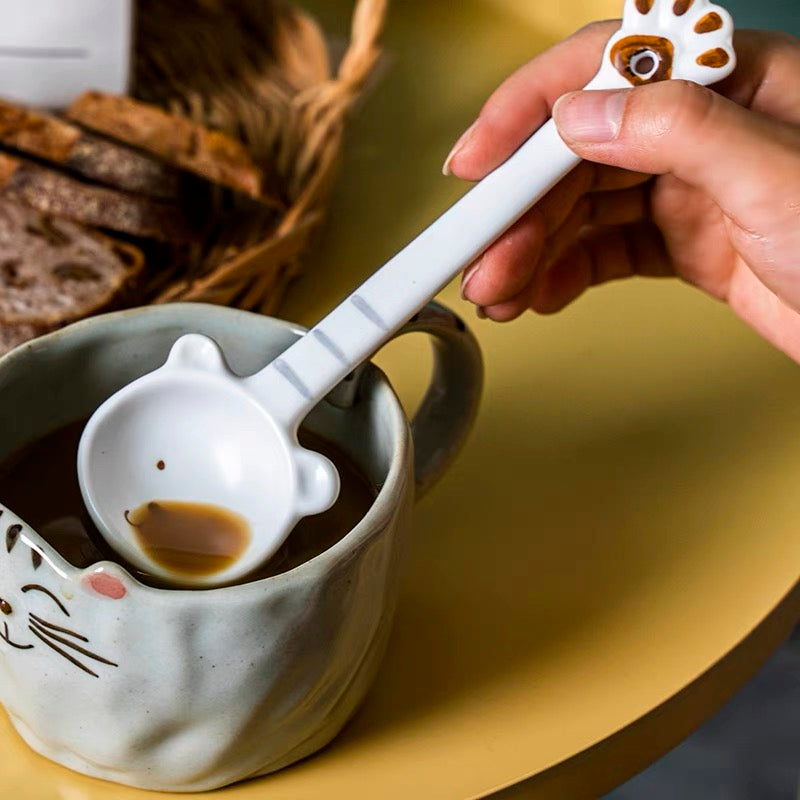 Handmade ceramics BEAR spoon