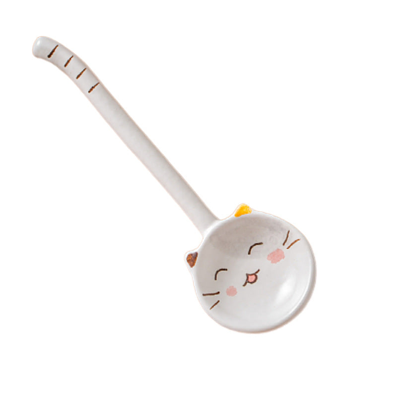 Handmade ceramics CAT spoon