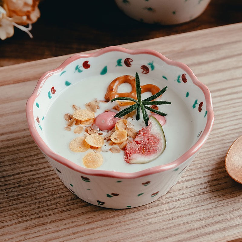 Handmade ceramics FLOWER large bowl