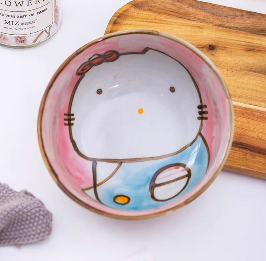 Handmade ceramics CAT extra large bowl