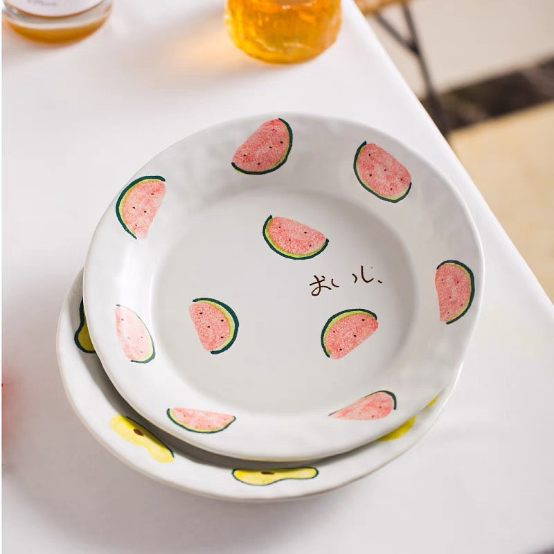Handmade ceramics FTUIT plate