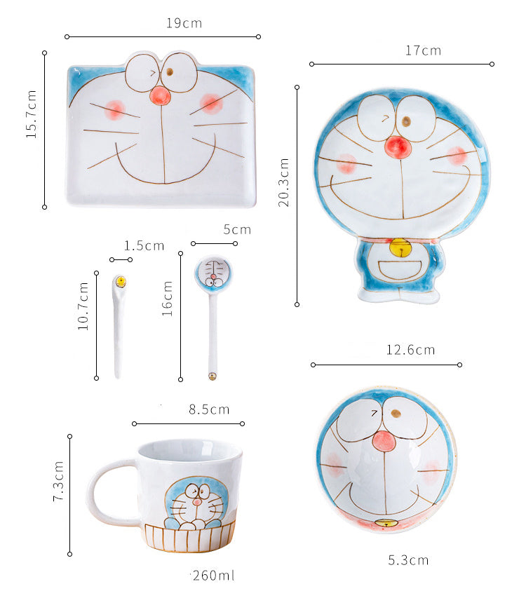 Set de platos Doraemon : : Hogar y cocina