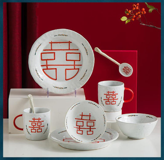Handmade ceramics LEAF喜 gift sets